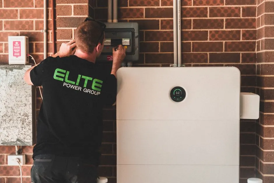 Waco Air Conditioning & Heating technician on site